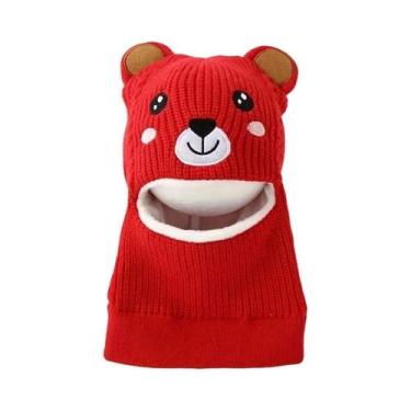 Imagem de Gorro De Inverno Para Meninos Com Estampa De Animais Em Cartoon, Com P