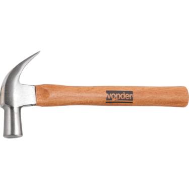 Imagem de Martelo unha 29mm aço forjado polido cabo madeira - Vonder
