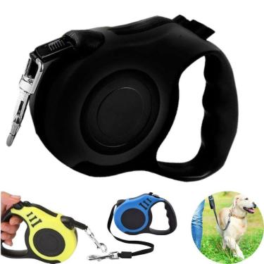 Imagem de Guia Retrátil Pet 5M Passeio Seguro Leve