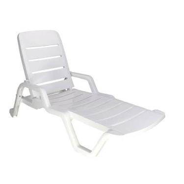 Imagem de Espreguiçadeira Tramontina Branco em Polipropileno Leblon