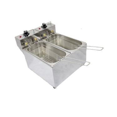 Imagem de Fritadeira Elétrica 2 Cubas Plus Aço Inox 06L 110v 4000W