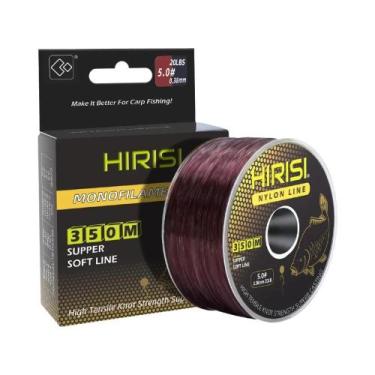 Imagem de Linha de pesca de nylon 350m 12LB-20LB monofilamento linha de pesca de