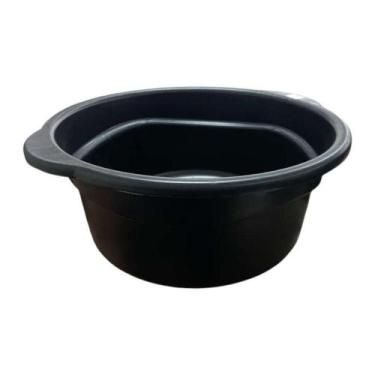 Imagem de Bacia Redonda Plástica 35L Preta - PLASTILAR
