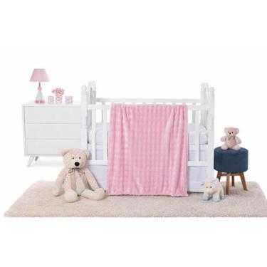 Imagem de Cobertor Para Bebê Hipoalergenico Lille Baby 90x110cm - Etruria, Rosa