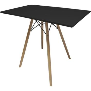 Imagem de Mesa Jantar Retangular 90x54cm Escrivaninha Eiffel Charles Eames Mdf A