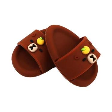 Imagem de Chinelo Miniatura Tubarão Fofo: Acessório Labubu Para Bonecas  Calçado