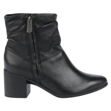 Imagem de Bota Bottero Couro Burnish Cano Baixo Feminino 346907, 37, Preto, Femi