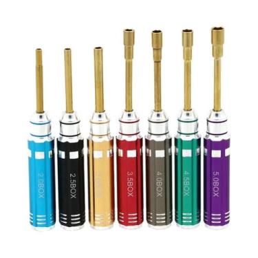 Imagem de Conjunto De Chaves De Fenda Phillips Hexagonais RC De Cabo Curto 7 Peç