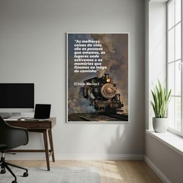 Imagem de Quadro melhores coisas da vida... - Chico Xavier - 70x50cm