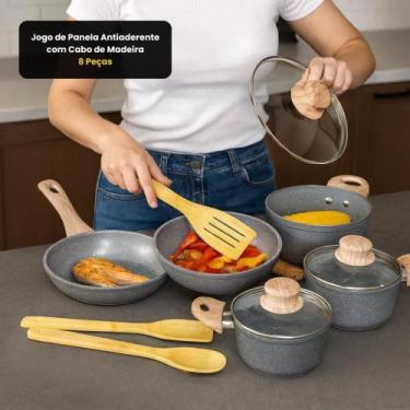 Imagem de Jogo de Panelas Antiaderente 8 Peças Sortida - Fratelli