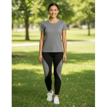 Imagem de Conjunto CAMISETA Blusinha DRY FIT furadinho + CALÇA leg LEGGING REDIN