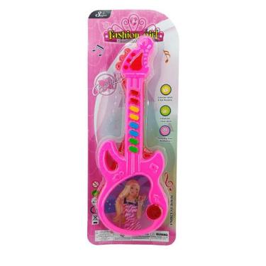 Imagem de Violão de Brinquedo Musical a Pilha Fashion Girl - Aliança