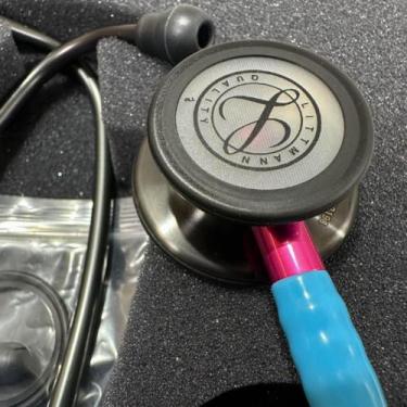 Imagem de Estetoscópio 3m Littmann Classic Ill Cores Variadas, Azul Turquesa Smo