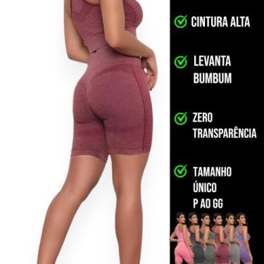 Imagem de SHORT Leg Legging LEVANTA BUMBUM Cintura Alta Fitness Treino Corrida A