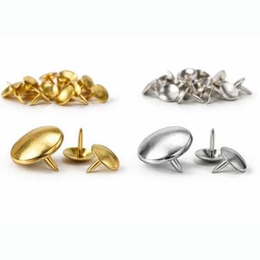 Imagem de Percevejo 100 Un Tachinha Latonado Niquelado Mural cor:Prata - ats, Pr