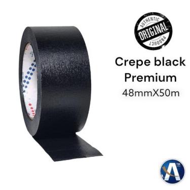 Imagem de Fita Crepe Preta Eurocell Premium Alta Resistência 48mm x 50m - Cód. 6