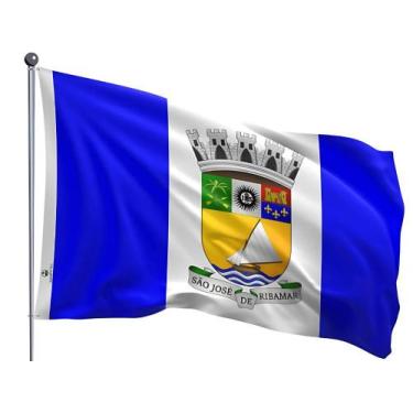 Imagem de Bandeira do Município de São José de Ribamar Uma Face Estampada Tamanh