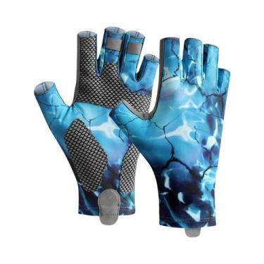 Imagem de Luvas De Pesca Sem Dedos Para Homens, Resistentes a UV, Antiderrapante