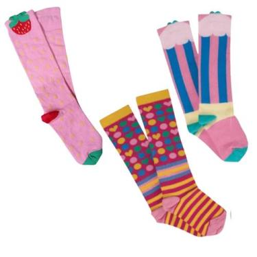 Imagem de Kit 3 Pares De Meia Galocha Infantíl Galochita Kid, 30 ao 33, Kit 6