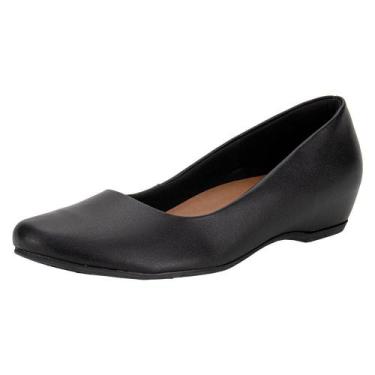 Imagem de Sapatilha feminina flat usaflex ac0910, Preto, 35
