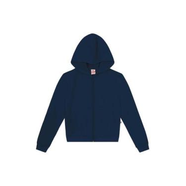 Imagem de Jaqueta infantil menina em moletom Brandili-Azul, 1, Azul