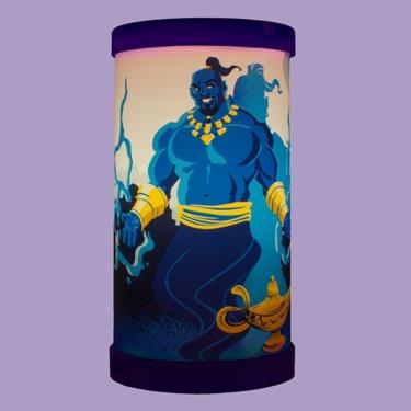 Imagem de Luminária de Mesa Gênio da Lâmpada Aladdin para Decoração com Luz Difusa Bivolt Azul