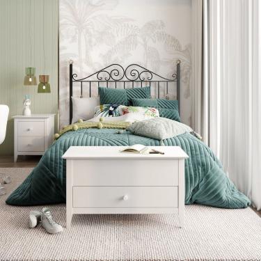 Imagem de Baú Sapateira em Madeira Maciça Nest Branco Artemobili Branco