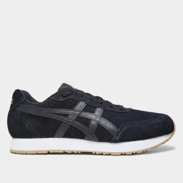 Imagem de Tênis Couro Asics Forest Masculino, Preto, Bege, 39