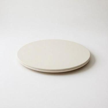 Imagem de Prato Giratório de vidro 50cm Tamanho Ideal Mesa De Jantar Redondo - T