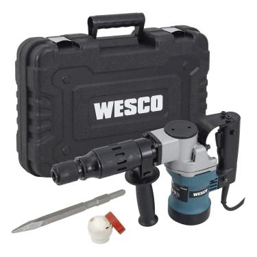 Imagem de Martelo Demolidor Pro 1100w 220v Com Acessorios - Wesco Verde