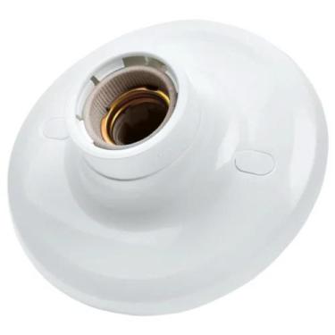 Imagem de Plafon Branco 113 Com Soquete E-27 De Porcelana Redondo - Plastunning