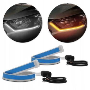 Imagem de Fita Led Automotiva 60cm 12v Farol Drl + Seta Sequencial - Imaginei Co