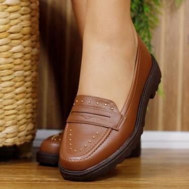 Imagem de Mocassim Modare Feminino Loafer Conforto Tachinhas 7357.123 Cor:AvelãT