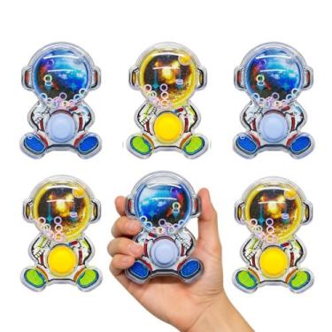 Imagem de 6 Brinquedos Aquaplay Argolas Astronauta Sacolinha Surpresa
