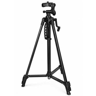 Imagem de Tripé Profissional 140cm Ajustável 360 para Celular e Câmera Canon Nik