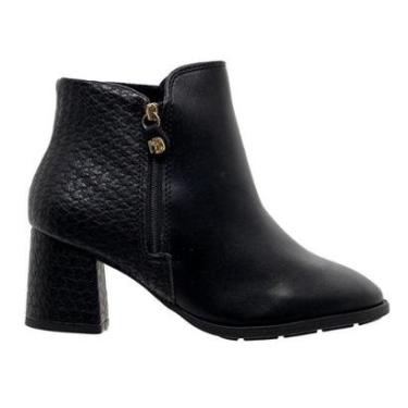 Imagem de Bota Cano Curto Feminina Modare 7078.101 Preta-Feminino