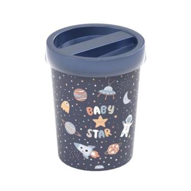 Imagem de Lixeira 5,5L Infantil Astronauta Plasútil - Plasutil Baby