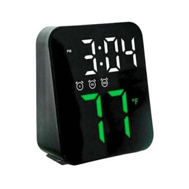 Imagem de Relógio Digital Despertador Mesa-Parede Temperatura 3 Alarme - Lelong
