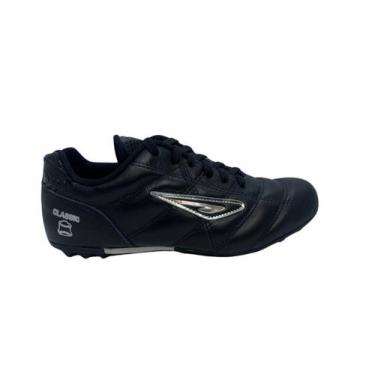 Imagem de Chuteira Couro Classic Society Traction Preto - Bummer Diavolo, 37