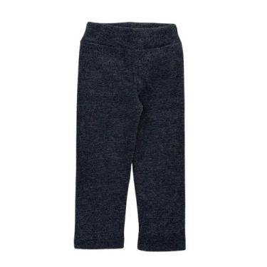 Imagem de Legging Calça Básica Boucle Peluciada Inverno Lisa Infantil - Preto 01