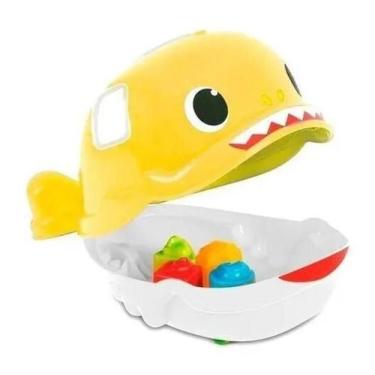 Imagem de Brinquedo Educativo Bebê Jack Tubarão - Mercotoys, Amarelo