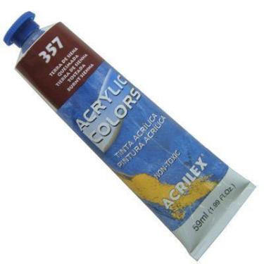 Imagem de Tinta Acrilica Acrilex 59 ml Terra De Siena Queimada 13160 - 357