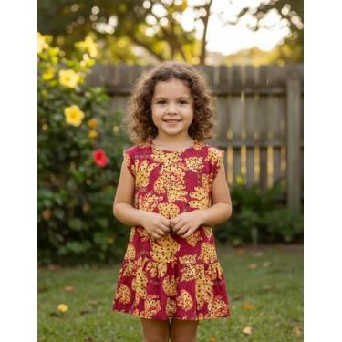 Imagem de Vestido Infantil Tamanho 06 Verão Kely Kety, Kely kety vermelho, 6