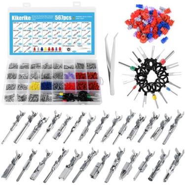 Imagem de Kit de pinos para conectores Kikerike 567 peças, 26 tipos, 1-3,5 mm