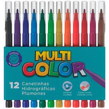 Imagem de Hidrocor Canetetina Hidrográfica Multicolor faber Castel 12 - Faber-Ca