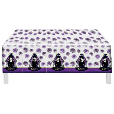 Imagem de Toalha de Mesa Wandinha em Polietileno 120cm X 180cm Amarelo Festcolor