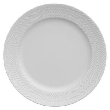 Imagem de Prato Sobremesa Chevron Germer- Branco, UNICA