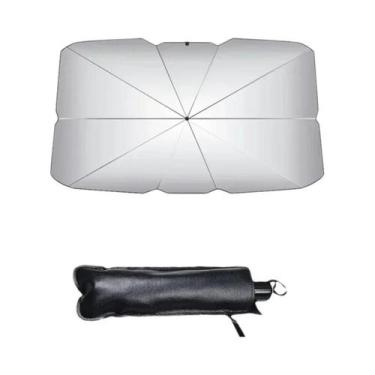 Imagem de Guarda-chuva retrátil anti uv para carro, dobrável, janela frontal, pá