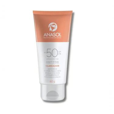 Imagem de Protetor Solar Facial Clareador com FPS 50 Antissinais Transparente Anasol 60G