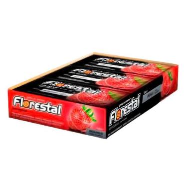 Imagem de Chiclete Florestal Morango com 15 unidades
